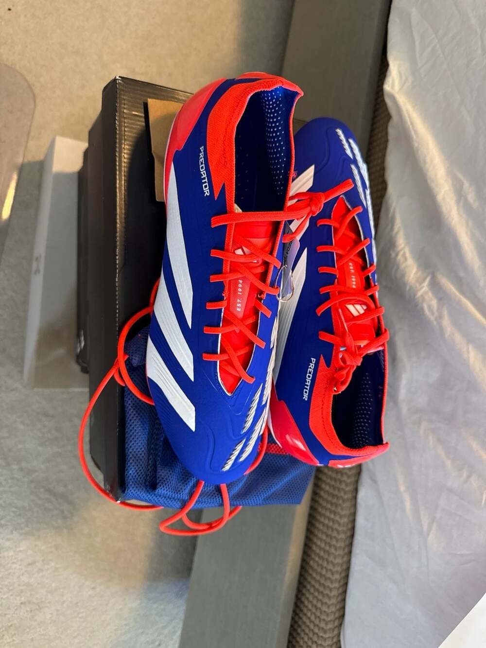 Adidas Predator Elite SG Soccer Cleats Size 11 Lucid Blue Solar Red